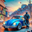 Fusca Azul