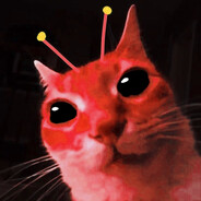 red alien cat