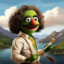 Mexican Kermit Bob Ross