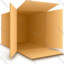 An empty cardboard box