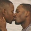 black men kissing