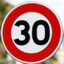 30 km/h speed limit sign