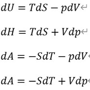dU=TdS-PdV