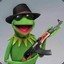 Kermit with AK-47 (dangerous)