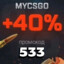 533 - 40% code MYCSGO