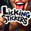 Licking Stickers.. . ..    ..