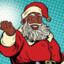 black santa