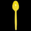 a yellow spoon