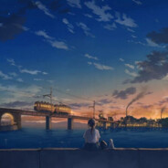 一簇桃花压海棠