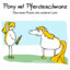 Pony mit Pferdeschwanz