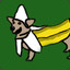 The banana dog