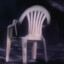 menacingly standing chair