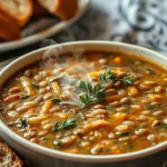 レンズ豆のスープ