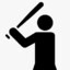 stick figure with a bat