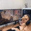 dog on computah