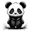 Panda in coat