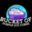 Bucket of Purple Ice Cubes