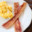 Bacon with eggs