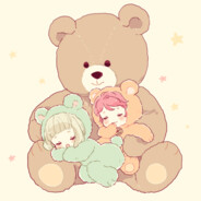 拥抱一只小熊的孤单