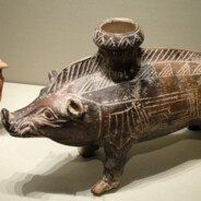 BoarVessel500BC EtruscanCeramic