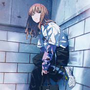 瑠璃色金魚と花菖蒲