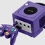 game cube roxo empoeirado
