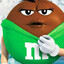 green m&amp;m