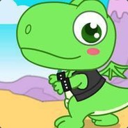 Green little dinosaur