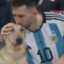 Messi kiss dog