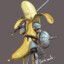 Банан с костями