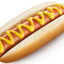 hotdog with mustard