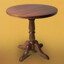 adjustable side table, walnut