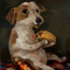 jack russel eatin some taco bell