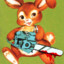 A Cute Bunny With A Chainsaw