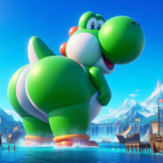 Yoshi with a double wide gyatt
