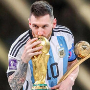 LEOMessi stands at the pinnacje