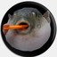 Pufferfish Eating Carrot