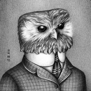 Owl in a suit