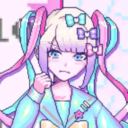 给我这个粉毛女高整笑了