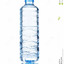 The bottle of clean water