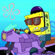 海绵宝宝骑摩托