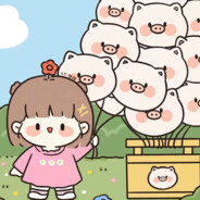 小猪爱扎双马尾