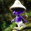 Realistic Purple Smurf Cat