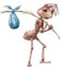 Ant with a bindle