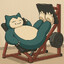 Snorlax a fazer legpress