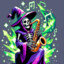 skeleton jazz wizard
