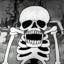 spooky scary skeleton