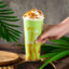 Ice Blended Pandan Coconut Milk