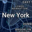 LA, New York City, New York