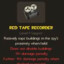 red tape recording